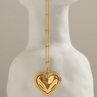 Framed Heart Pendant Necklace - LXM Fashion 
