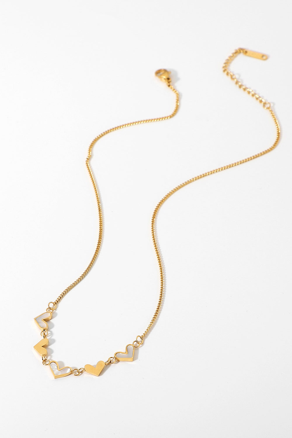 Heart Chain Choker Necklace - LXM Fashion 