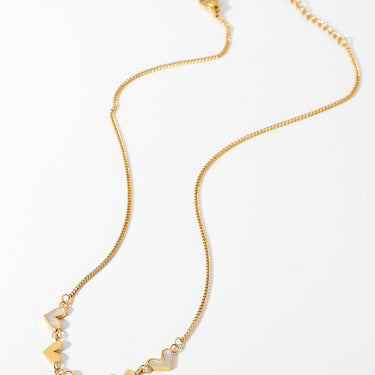 Heart Chain Choker Necklace - LXM Fashion 