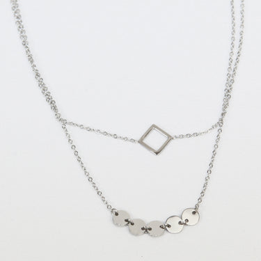 Geometric Layered Necklace - LXM Fashion 