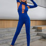 Glamaker Cutout Plunge Neck Jumpsuit - LXM Fashion 