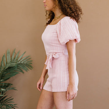 HYFVE Never Grow Up Puff Sleeve Romper - LXM Fashion 