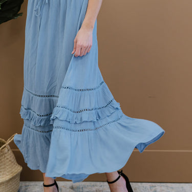 Doe & Rae First Sight Tiered Maxi Skirt - LXM Fashion 
