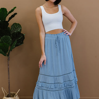 Doe & Rae First Sight Tiered Maxi Skirt - LXM Fashion 