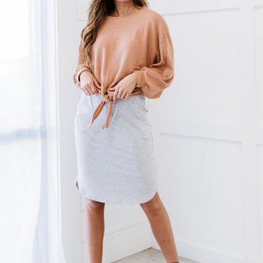 Zenana Carefree Comfort Knit Skirt - LXM Fashion 