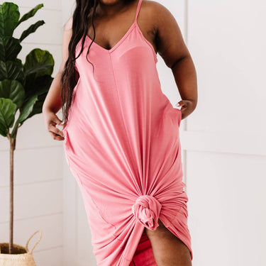 Zenana Beach Vibes Full Size Run Cami Maxi Dress - LXM Fashion 