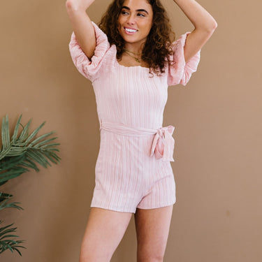 HYFVE Never Grow Up Puff Sleeve Romper - LXM Fashion 
