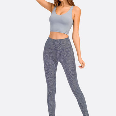 Fashion Collection Deep V-Neck Crop Sports Bra - LXM Fashion 