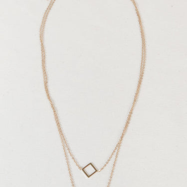 Geometric Layered Necklace - LXM Fashion 