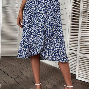 Ditsy Floral Ruffled Skirt - LXM Fashion 