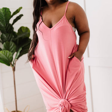 Zenana Beach Vibes Full Size Run Cami Maxi Dress - LXM Fashion 
