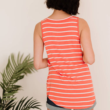 Zenana San Francisco Stroll Full Size Run Striped Tank - LXM Fashion 