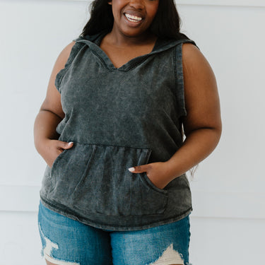 Sew In Love Casual Vibes Full Size Run Hooded Tank - LXM Fashion 