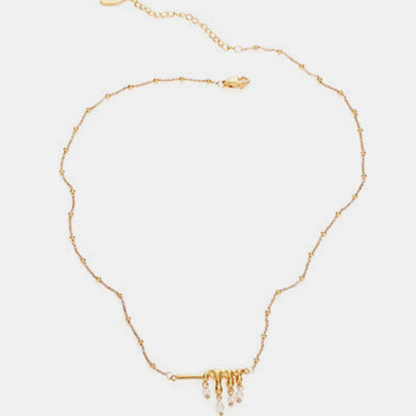 Asymmetrical Pearls Bar Necklace - LXM Fashion 