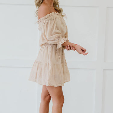 Ninexis Sunny Days Full Size Run Off-Shoulder Dress - LXM Fashion 