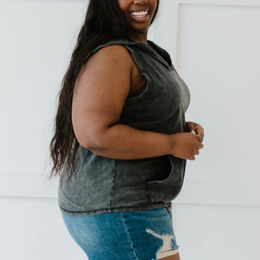Sew In Love Casual Vibes Full Size Run Hooded Tank - LXM Fashion 
