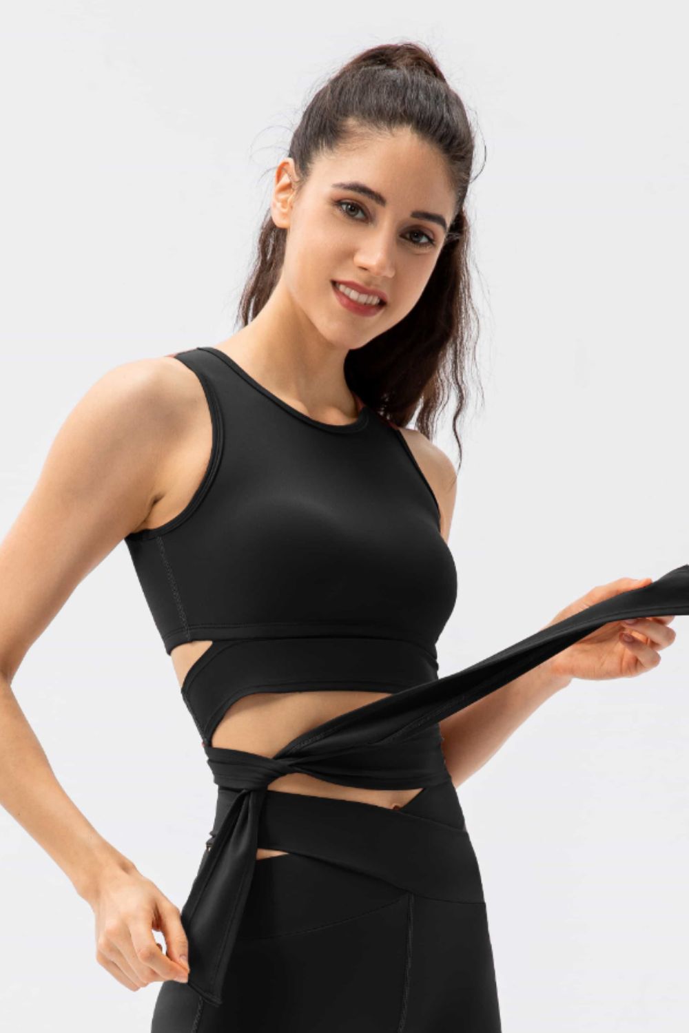 Feel Like Skin Tied Sports Bra