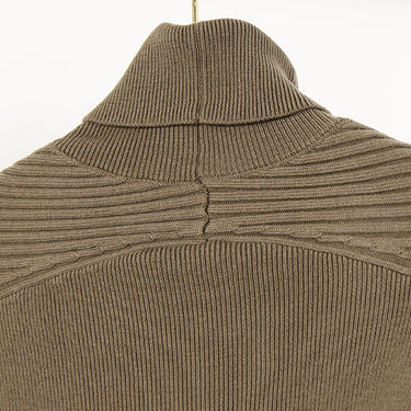 Crisscross Cutout Rib-Knit Sweater - LXM Fashion 