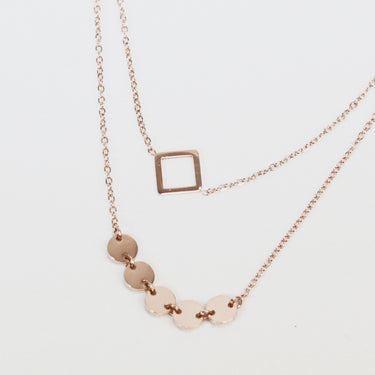 Geometric Layered Necklace - LXM Fashion 
