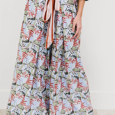 Davi & Dani Island Retreat Palazzo Pants in Pink - LXM Fashion 