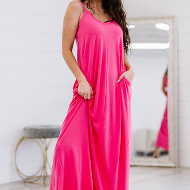 Zenana Beach Vibes Full Size Cami Maxi Dress - LXM Fashion 