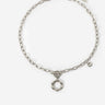 Flower Outline Chain Necklace with Toggle Clasp - LXM Fashion 