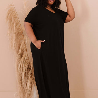 Zenana On the Boardwalk Maxi Tee Shirt Dress - LXM Fashion 