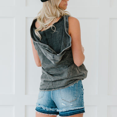 Sew In Love Casual Vibes Full Size Run Hooded Tank - LXM Fashion 