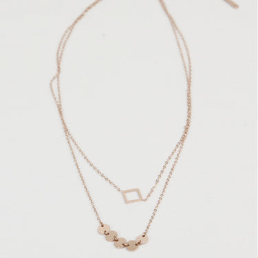 Geometric Layered Necklace - LXM Fashion 
