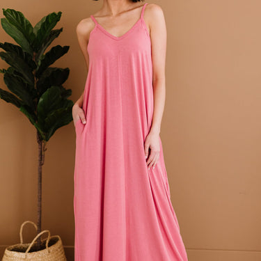 Zenana Beach Vibes Full Size Run Cami Maxi Dress - LXM Fashion 