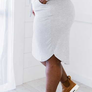 Zenana Carefree Comfort Knit Skirt - LXM Fashion 