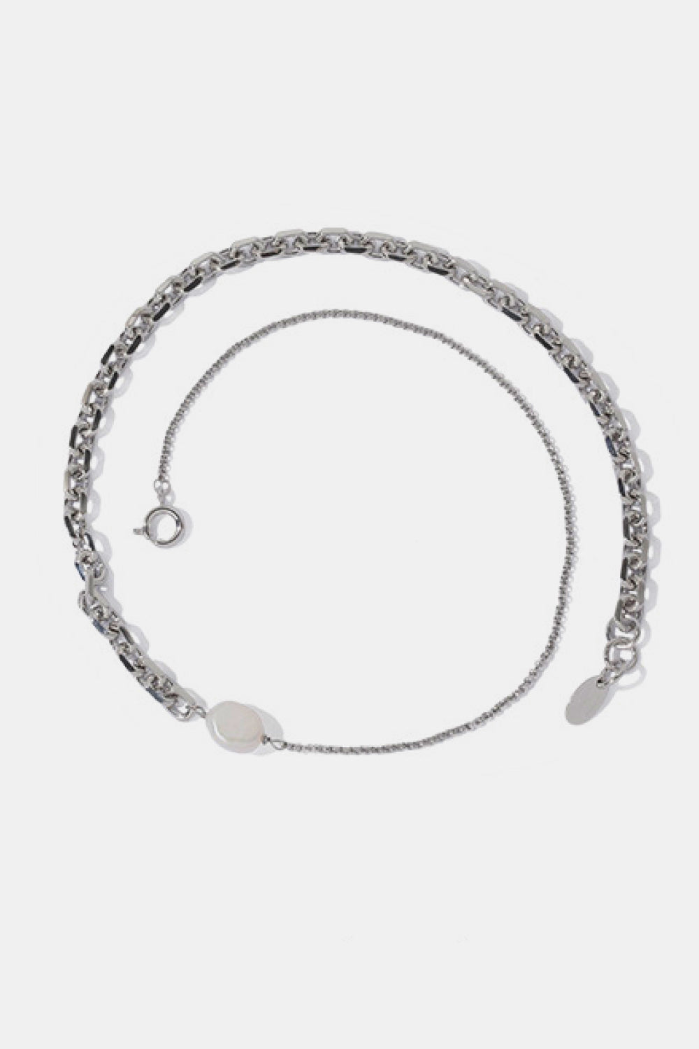 Pearl Pendant Link Chain Necklace - LXM Fashion 