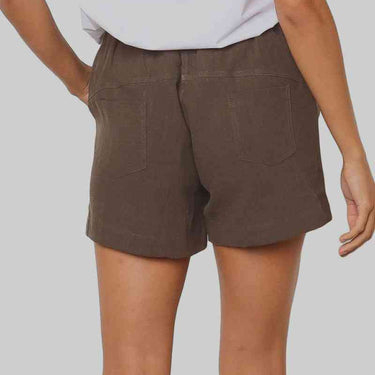 Fashion Collection Solid Drawstrings High Waist Shorts - LXM Fashion 