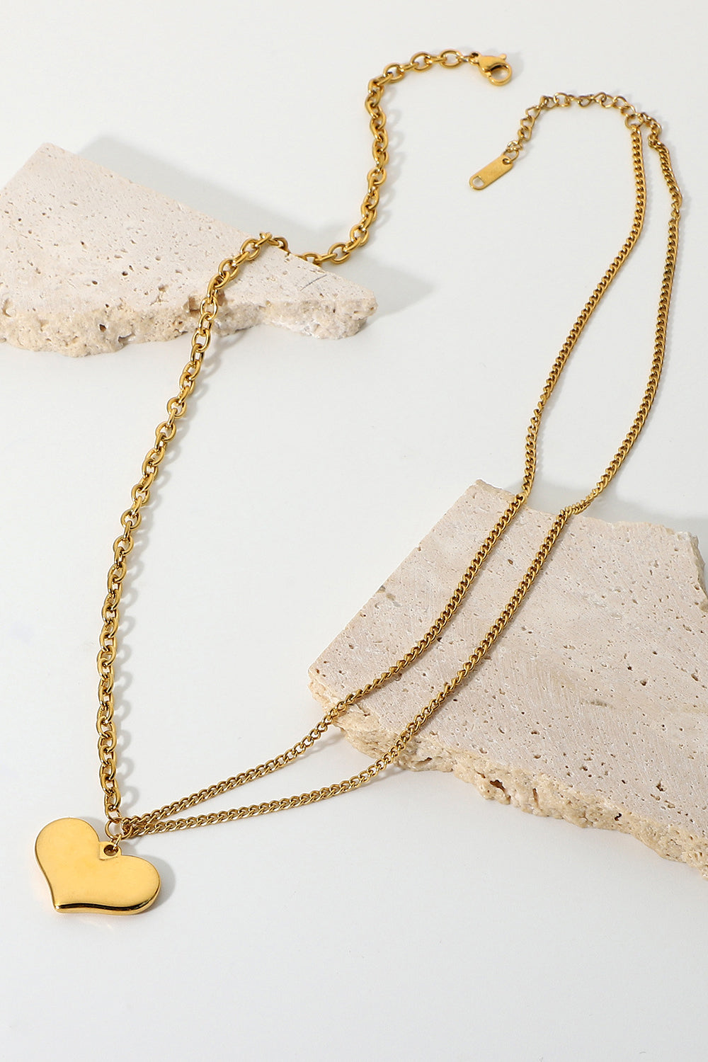 Heart-Shaped Pendant Necklace - LXM Fashion 