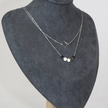 Geometric Layered Necklace - LXM Fashion 
