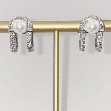 Statement Imitation Pearl Stud Earrings - LXM Fashion 