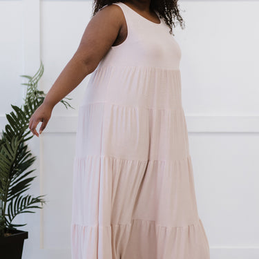Zenana Love Letter Tiered Sleeveless Maxi Dress - LXM Fashion 