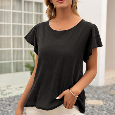 Knotted Cut Out Back Top - LXM Fashion 