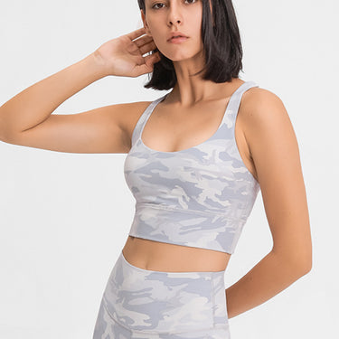 Double-Strap Cross-Back Sports Bra - LXM Fashion 