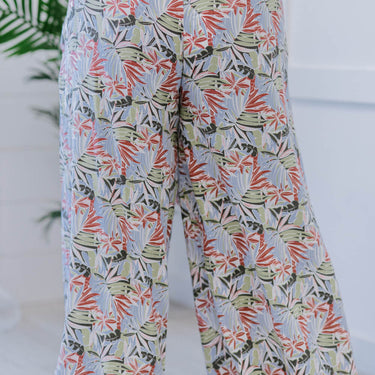 Davi & Dani Island Retreat Palazzo Pants in Pink - LXM Fashion 
