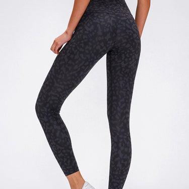 Fashion Collection Wide Seamless Band Waist Sports Leggings - LXM Fashion 