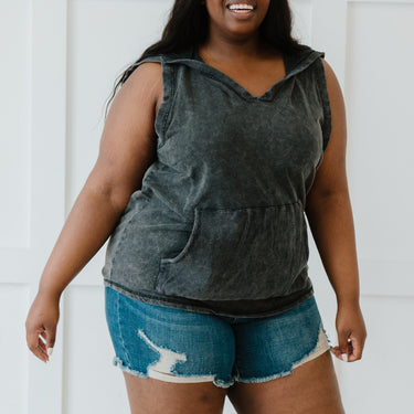 Sew In Love Casual Vibes Full Size Run Hooded Tank - LXM Fashion 
