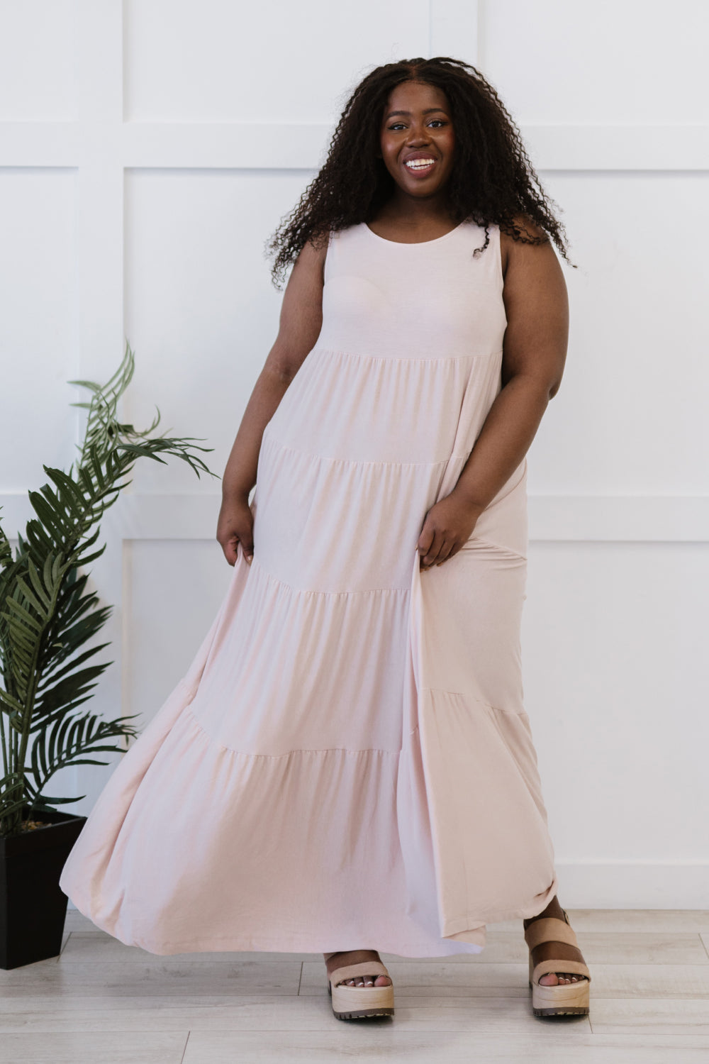 Zenana Love Letter Tiered Sleeveless Maxi Dress - LXM Fashion 