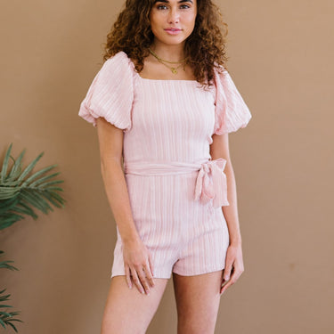 HYFVE Never Grow Up Puff Sleeve Romper - LXM Fashion 