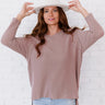 Jodifl Stay Awhile Waffle Knit Tee - LXM Fashion 