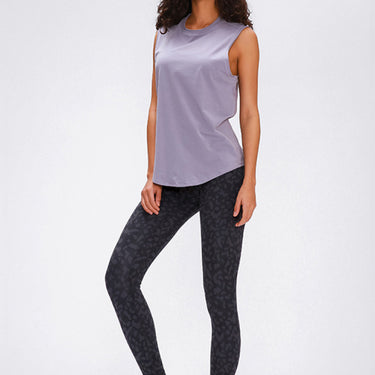 Fashion Collection Wide Seamless Band Waist Sports Leggings - LXM Fashion 