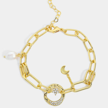 Star and Moon Chain Bracelet - LXM Fashion 