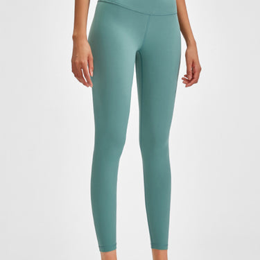 Fashion Collection Wide Seamless Band Waist Sports Leggings - LXM Fashion 