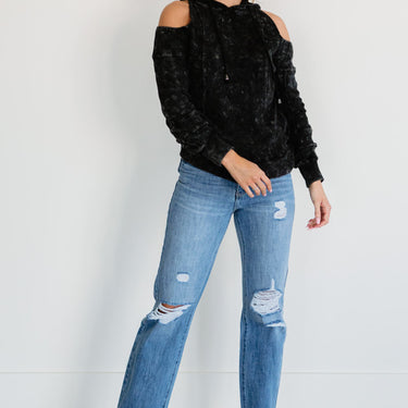 Kancan Now You're Talking Distressed Straight Leg Jeans - LXM Fashion 