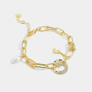Star and Moon Chain Bracelet - LXM Fashion 